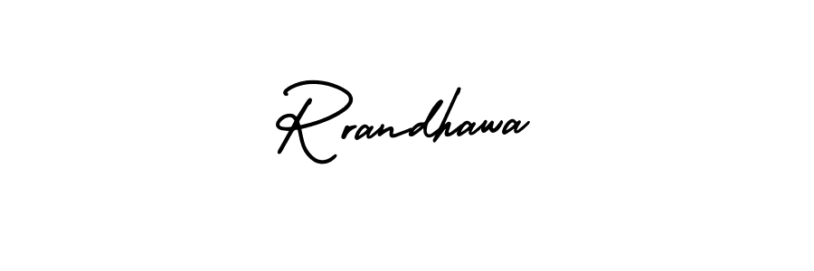 Rrandhawa stylish signature style. Best Handwritten Sign (AmerikaSignatureDemo-Regular) for my name. Handwritten Signature Collection Ideas for my name Rrandhawa. Rrandhawa signature style 3 images and pictures png