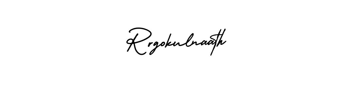 Use a signature maker to create a handwritten signature online. With this signature software, you can design (AmerikaSignatureDemo-Regular) your own signature for name Rrgokulnaath. Rrgokulnaath signature style 3 images and pictures png