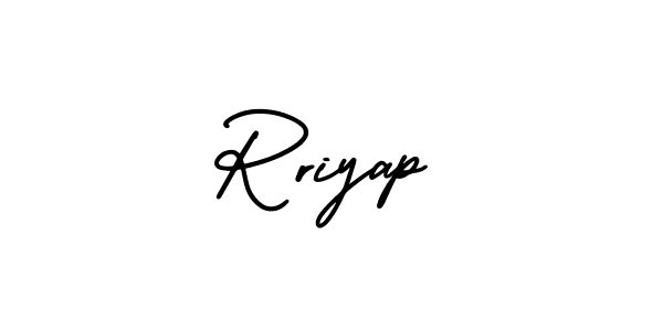 Rriyap stylish signature style. Best Handwritten Sign (AmerikaSignatureDemo-Regular) for my name. Handwritten Signature Collection Ideas for my name Rriyap. Rriyap signature style 3 images and pictures png