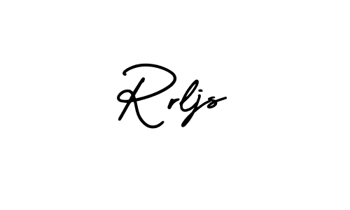 Similarly AmerikaSignatureDemo-Regular is the best handwritten signature design. Signature creator online .You can use it as an online autograph creator for name Rrljs. Rrljs signature style 3 images and pictures png