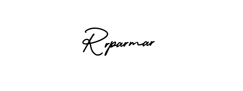 How to make Rrparmar signature? AmerikaSignatureDemo-Regular is a professional autograph style. Create handwritten signature for Rrparmar name. Rrparmar signature style 3 images and pictures png