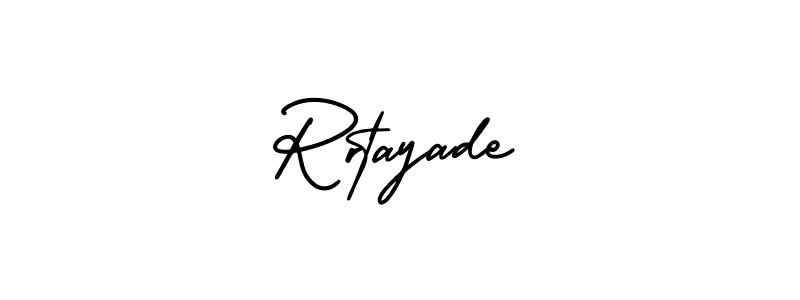 Similarly AmerikaSignatureDemo-Regular is the best handwritten signature design. Signature creator online .You can use it as an online autograph creator for name Rrtayade. Rrtayade signature style 3 images and pictures png