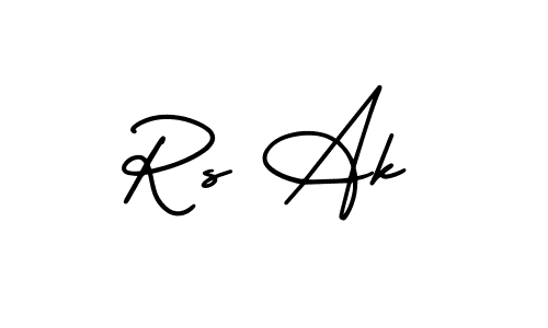 Create a beautiful signature design for name Rs Ak. With this signature (AmerikaSignatureDemo-Regular) fonts, you can make a handwritten signature for free. Rs Ak signature style 3 images and pictures png