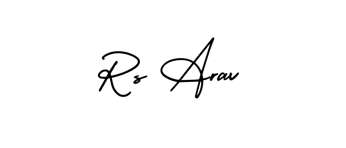 Check out images of Autograph of Rs Arav name. Actor Rs Arav Signature Style. AmerikaSignatureDemo-Regular is a professional sign style online. Rs Arav signature style 3 images and pictures png