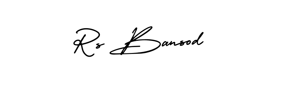 Make a beautiful signature design for name Rs Bansod. With this signature (AmerikaSignatureDemo-Regular) style, you can create a handwritten signature for free. Rs Bansod signature style 3 images and pictures png