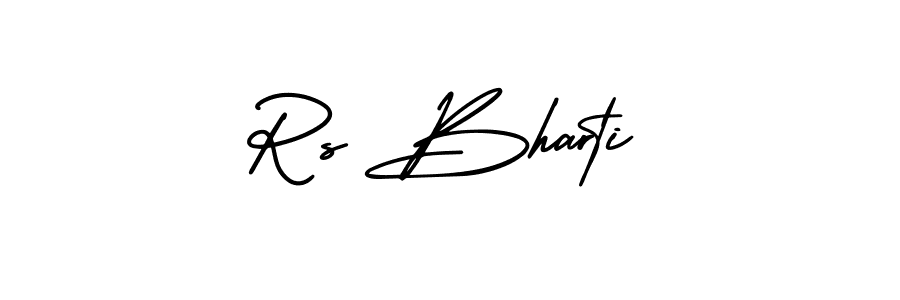 Create a beautiful signature design for name Rs Bharti. With this signature (AmerikaSignatureDemo-Regular) fonts, you can make a handwritten signature for free. Rs Bharti signature style 3 images and pictures png