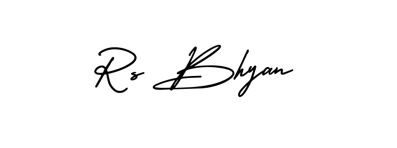 It looks lik you need a new signature style for name Rs Bhyan. Design unique handwritten (AmerikaSignatureDemo-Regular) signature with our free signature maker in just a few clicks. Rs Bhyan signature style 3 images and pictures png