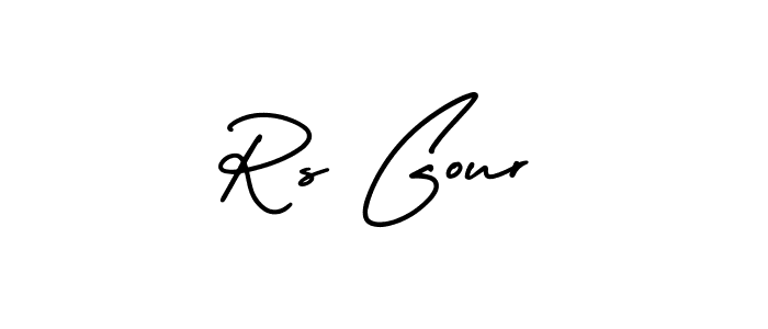 It looks lik you need a new signature style for name Rs Gour. Design unique handwritten (AmerikaSignatureDemo-Regular) signature with our free signature maker in just a few clicks. Rs Gour signature style 3 images and pictures png