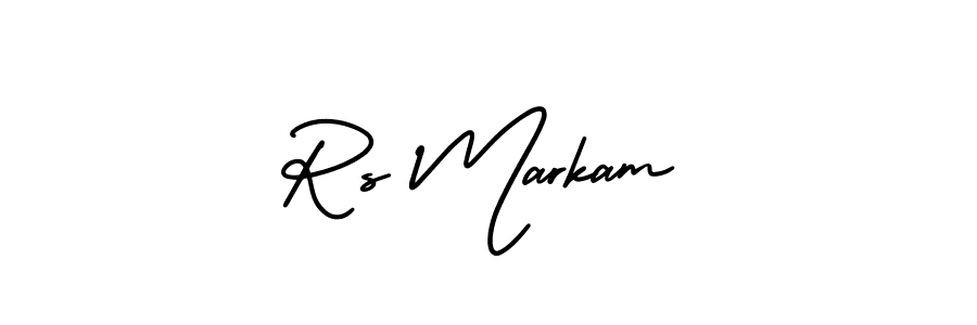 AmerikaSignatureDemo-Regular is a professional signature style that is perfect for those who want to add a touch of class to their signature. It is also a great choice for those who want to make their signature more unique. Get Rs Markam name to fancy signature for free. Rs Markam signature style 3 images and pictures png