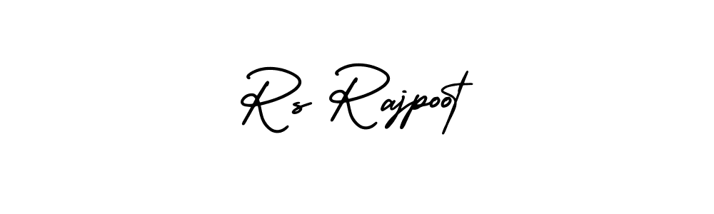 Use a signature maker to create a handwritten signature online. With this signature software, you can design (AmerikaSignatureDemo-Regular) your own signature for name Rs Rajpoot. Rs Rajpoot signature style 3 images and pictures png