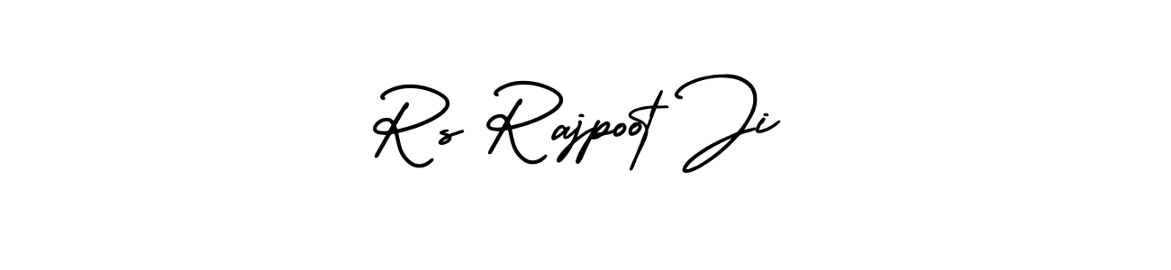 It looks lik you need a new signature style for name Rs Rajpoot Ji. Design unique handwritten (AmerikaSignatureDemo-Regular) signature with our free signature maker in just a few clicks. Rs Rajpoot Ji signature style 3 images and pictures png