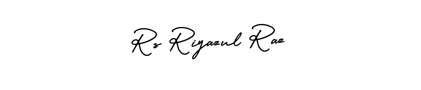 Similarly AmerikaSignatureDemo-Regular is the best handwritten signature design. Signature creator online .You can use it as an online autograph creator for name Rs Riyazul Raz. Rs Riyazul Raz signature style 3 images and pictures png