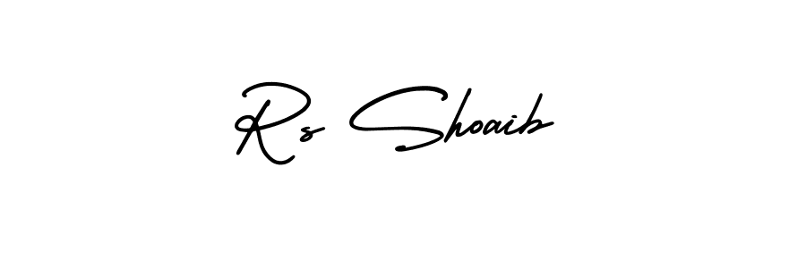 How to Draw Rs Shoaib signature style? AmerikaSignatureDemo-Regular is a latest design signature styles for name Rs Shoaib. Rs Shoaib signature style 3 images and pictures png