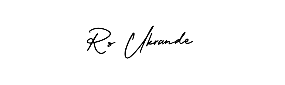 Make a short Rs Ukrande signature style. Manage your documents anywhere anytime using AmerikaSignatureDemo-Regular. Create and add eSignatures, submit forms, share and send files easily. Rs Ukrande signature style 3 images and pictures png