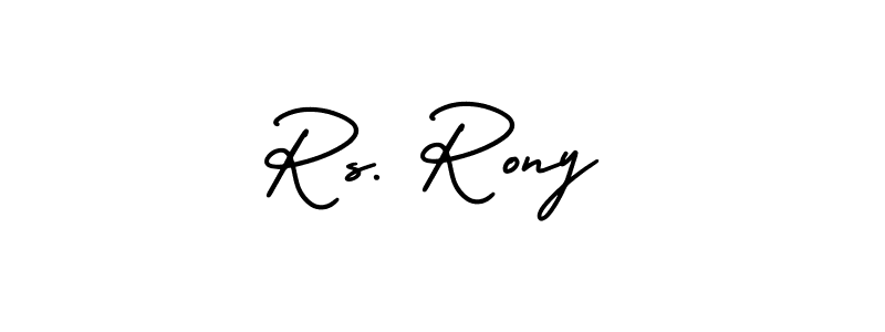 This is the best signature style for the Rs. Rony name. Also you like these signature font (AmerikaSignatureDemo-Regular). Mix name signature. Rs. Rony signature style 3 images and pictures png