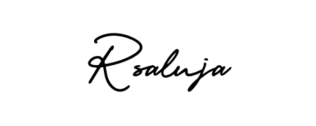 It looks like you need a new signature style for name Rsaluja. Design unique handwritten (AmerikaSignatureDemo-Regular) signature with our free signature maker in just a few clicks. Rsaluja signature style 3 images and pictures png