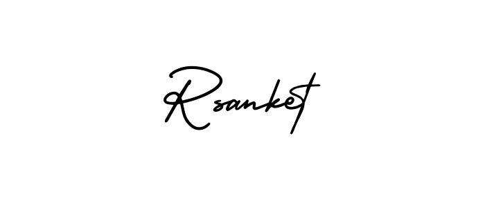 This is the best signature style for the Rsanket name. Also you like these signature font (AmerikaSignatureDemo-Regular). Mix name signature. Rsanket signature style 3 images and pictures png