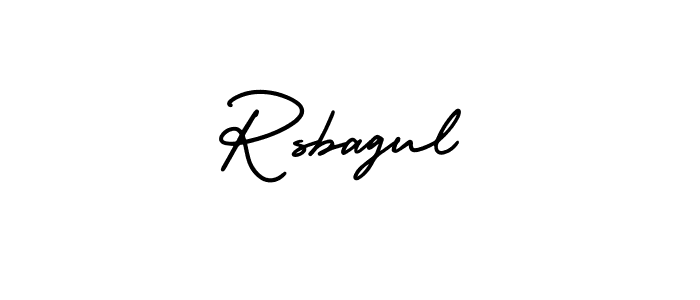 How to Draw Rsbagul signature style? AmerikaSignatureDemo-Regular is a latest design signature styles for name Rsbagul. Rsbagul signature style 3 images and pictures png