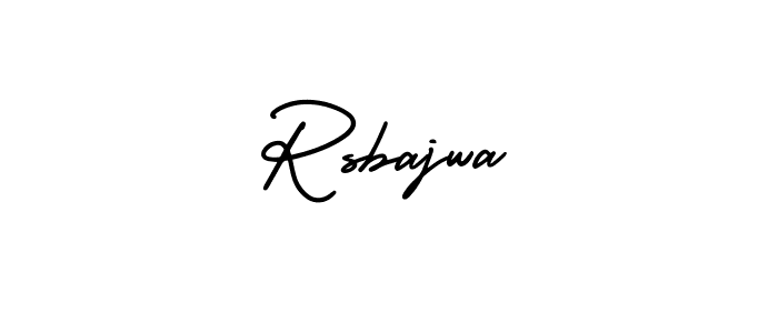 Best and Professional Signature Style for Rsbajwa. AmerikaSignatureDemo-Regular Best Signature Style Collection. Rsbajwa signature style 3 images and pictures png