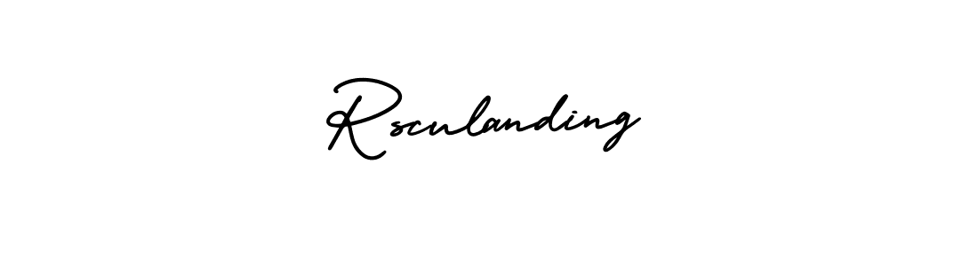 How to make Rsculanding signature? AmerikaSignatureDemo-Regular is a professional autograph style. Create handwritten signature for Rsculanding name. Rsculanding signature style 3 images and pictures png