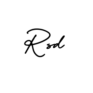 Rsd stylish signature style. Best Handwritten Sign (AmerikaSignatureDemo-Regular) for my name. Handwritten Signature Collection Ideas for my name Rsd. Rsd signature style 3 images and pictures png