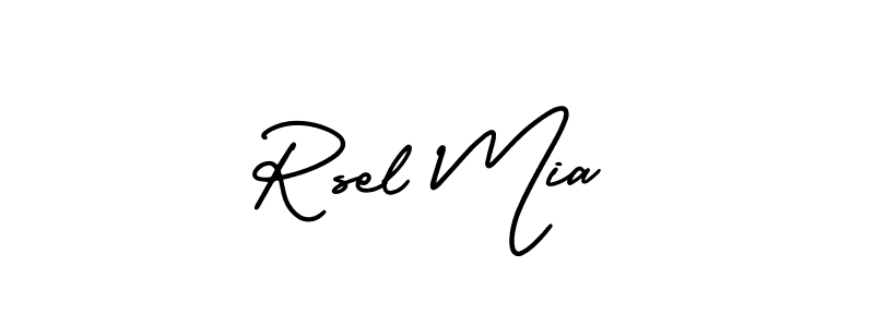 How to make Rsel Mia signature? AmerikaSignatureDemo-Regular is a professional autograph style. Create handwritten signature for Rsel Mia name. Rsel Mia signature style 3 images and pictures png