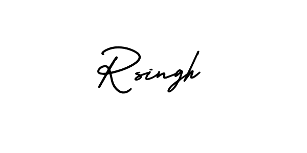 It looks lik you need a new signature style for name Rsingh. Design unique handwritten (AmerikaSignatureDemo-Regular) signature with our free signature maker in just a few clicks. Rsingh signature style 3 images and pictures png