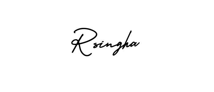 Make a beautiful signature design for name Rsingha. With this signature (AmerikaSignatureDemo-Regular) style, you can create a handwritten signature for free. Rsingha signature style 3 images and pictures png