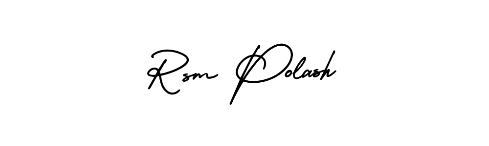 Also we have Rsm Polash name is the best signature style. Create professional handwritten signature collection using AmerikaSignatureDemo-Regular autograph style. Rsm Polash signature style 3 images and pictures png
