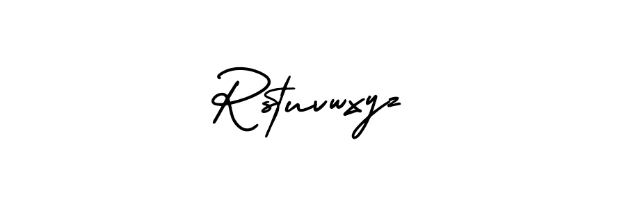 This is the best signature style for the Rstuvwxyz name. Also you like these signature font (AmerikaSignatureDemo-Regular). Mix name signature. Rstuvwxyz signature style 3 images and pictures png