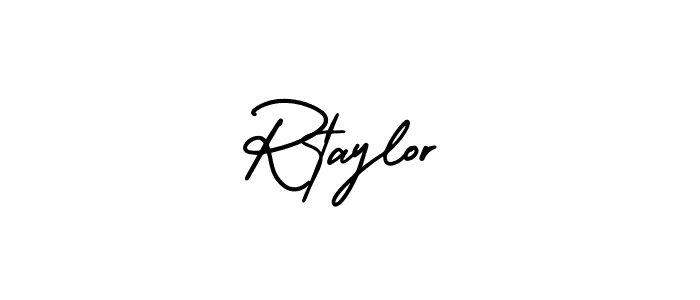 How to make Rtaylor signature? AmerikaSignatureDemo-Regular is a professional autograph style. Create handwritten signature for Rtaylor name. Rtaylor signature style 3 images and pictures png