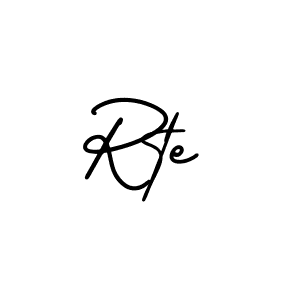 Design your own signature with our free online signature maker. With this signature software, you can create a handwritten (AmerikaSignatureDemo-Regular) signature for name Rte. Rte signature style 3 images and pictures png