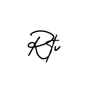 Make a beautiful signature design for name Rtv. With this signature (AmerikaSignatureDemo-Regular) style, you can create a handwritten signature for free. Rtv signature style 3 images and pictures png
