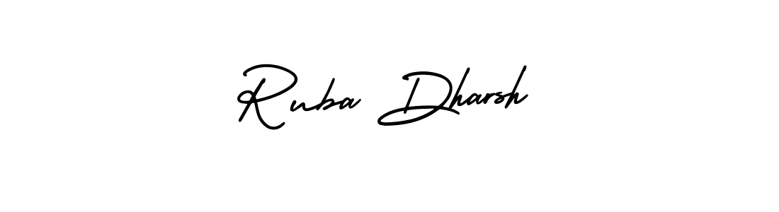 Create a beautiful signature design for name Ruba Dharsh. With this signature (AmerikaSignatureDemo-Regular) fonts, you can make a handwritten signature for free. Ruba Dharsh signature style 3 images and pictures png