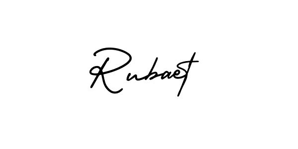 Create a beautiful signature design for name Rubaet. With this signature (AmerikaSignatureDemo-Regular) fonts, you can make a handwritten signature for free. Rubaet signature style 3 images and pictures png