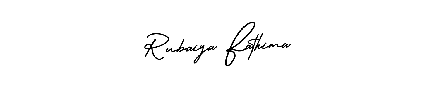 Similarly AmerikaSignatureDemo-Regular is the best handwritten signature design. Signature creator online .You can use it as an online autograph creator for name Rubaiya Fathima. Rubaiya Fathima signature style 3 images and pictures png