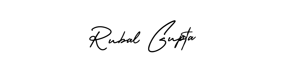 How to make Rubal Gupta signature? AmerikaSignatureDemo-Regular is a professional autograph style. Create handwritten signature for Rubal Gupta name. Rubal Gupta signature style 3 images and pictures png