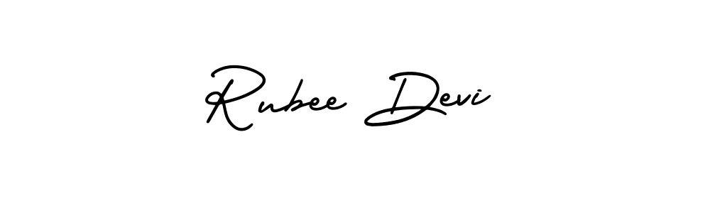 Best and Professional Signature Style for Rubee Devi. AmerikaSignatureDemo-Regular Best Signature Style Collection. Rubee Devi signature style 3 images and pictures png