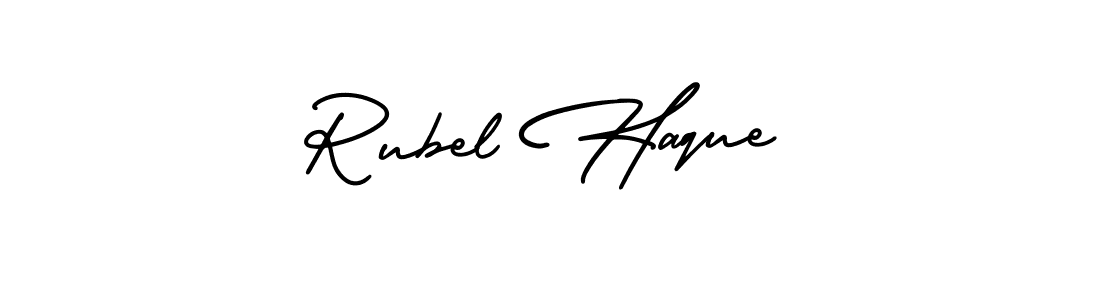 Rubel Haque stylish signature style. Best Handwritten Sign (AmerikaSignatureDemo-Regular) for my name. Handwritten Signature Collection Ideas for my name Rubel Haque. Rubel Haque signature style 3 images and pictures png