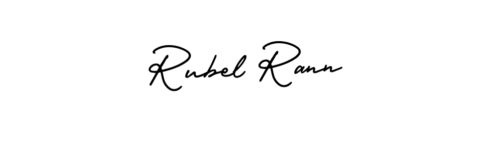 Make a beautiful signature design for name Rubel Rann. With this signature (AmerikaSignatureDemo-Regular) style, you can create a handwritten signature for free. Rubel Rann signature style 3 images and pictures png