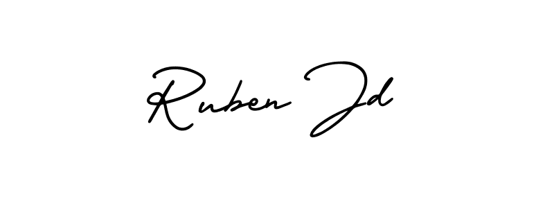 Make a beautiful signature design for name Ruben Jd. With this signature (AmerikaSignatureDemo-Regular) style, you can create a handwritten signature for free. Ruben Jd signature style 3 images and pictures png