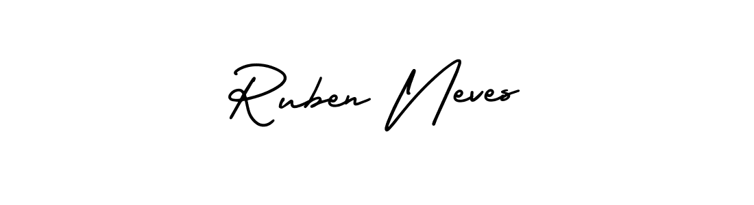 Design your own signature with our free online signature maker. With this signature software, you can create a handwritten (AmerikaSignatureDemo-Regular) signature for name Ruben Neves. Ruben Neves signature style 3 images and pictures png