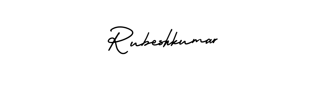 Similarly AmerikaSignatureDemo-Regular is the best handwritten signature design. Signature creator online .You can use it as an online autograph creator for name Rubeshkumar. Rubeshkumar signature style 3 images and pictures png