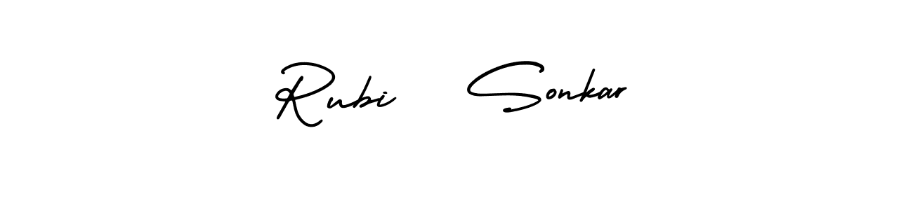 Make a short Rubi   Sonkar signature style. Manage your documents anywhere anytime using AmerikaSignatureDemo-Regular. Create and add eSignatures, submit forms, share and send files easily. Rubi   Sonkar signature style 3 images and pictures png