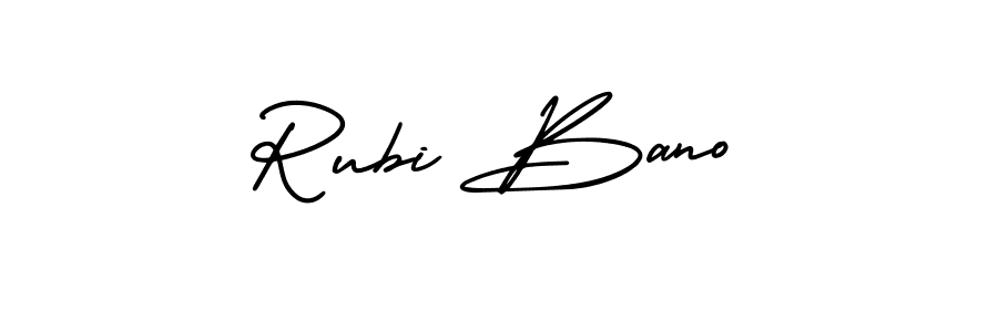 See photos of Rubi Bano official signature by Spectra . Check more albums & portfolios. Read reviews & check more about AmerikaSignatureDemo-Regular font. Rubi Bano signature style 3 images and pictures png