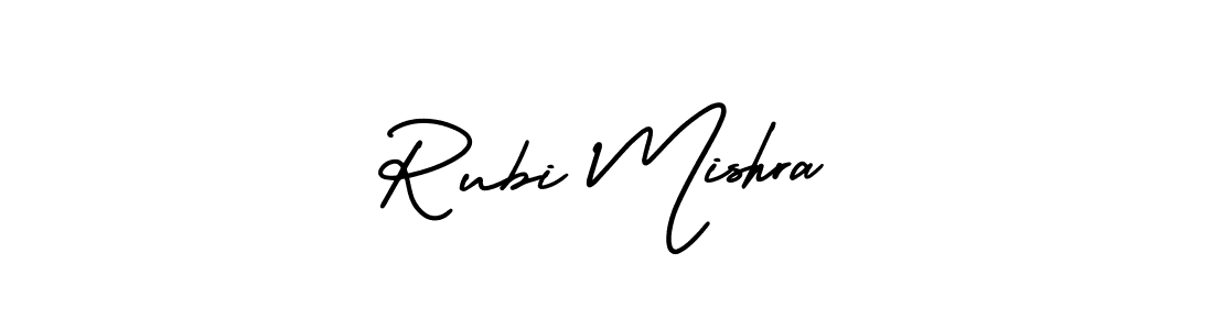 Also we have Rubi Mishra name is the best signature style. Create professional handwritten signature collection using AmerikaSignatureDemo-Regular autograph style. Rubi Mishra signature style 3 images and pictures png