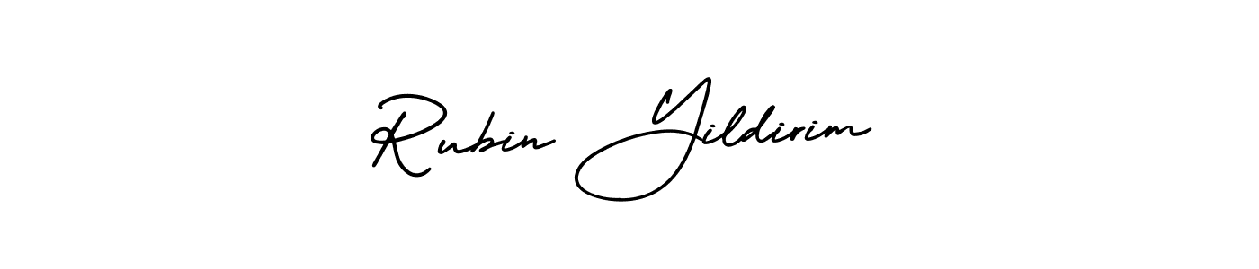 Rubin Yildirim stylish signature style. Best Handwritten Sign (AmerikaSignatureDemo-Regular) for my name. Handwritten Signature Collection Ideas for my name Rubin Yildirim. Rubin Yildirim signature style 3 images and pictures png