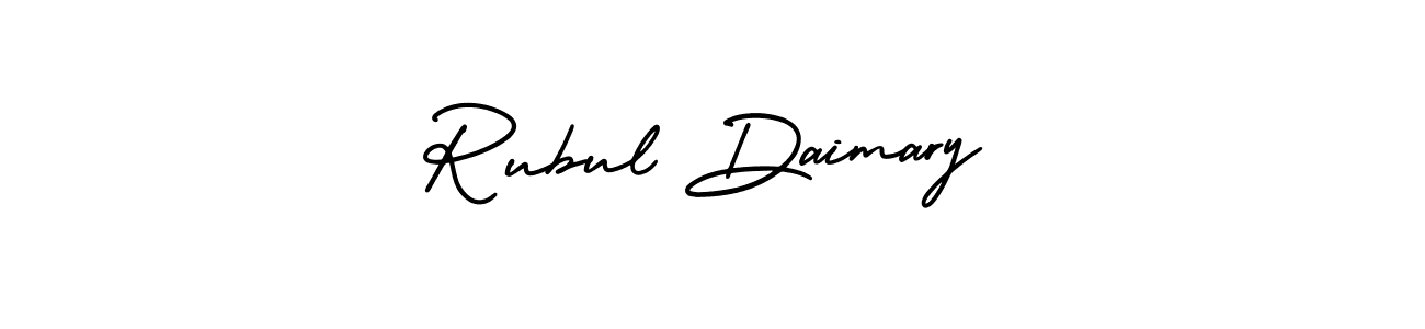 How to make Rubul Daimary signature? AmerikaSignatureDemo-Regular is a professional autograph style. Create handwritten signature for Rubul Daimary name. Rubul Daimary signature style 3 images and pictures png