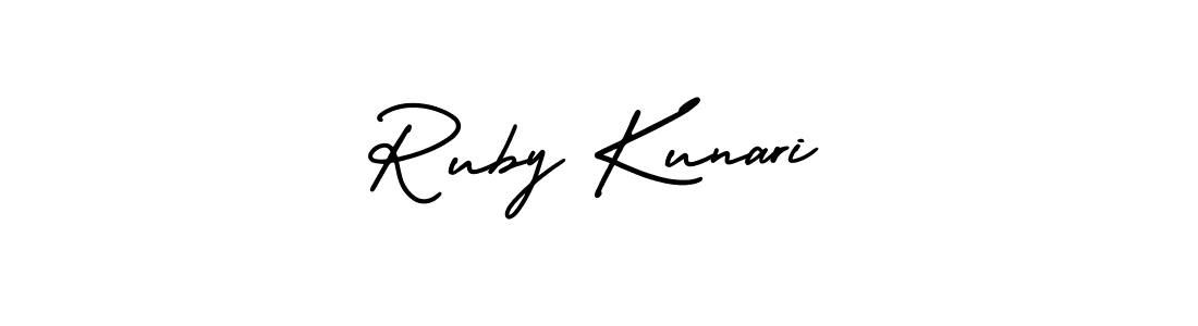Once you've used our free online signature maker to create your best signature AmerikaSignatureDemo-Regular style, it's time to enjoy all of the benefits that Ruby Kunari name signing documents. Ruby Kunari signature style 3 images and pictures png