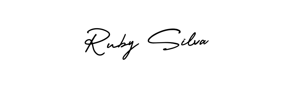 Make a beautiful signature design for name Ruby Silva. Use this online signature maker to create a handwritten signature for free. Ruby Silva signature style 3 images and pictures png